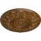 Ekena Millwork Whitman Ceiling Medallion (For Canopies up to 3 3/4"), Hand-Painted Smokey Topaz, 13"OD x 1 3/8"P CM13WHSTF - alternate 2